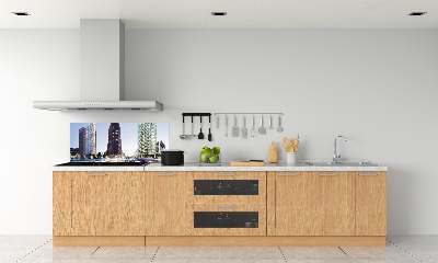 Cooker splashback Skyscrapers