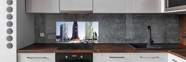 Cooker splashback Skyscrapers