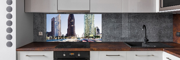 Cooker splashback Skyscrapers