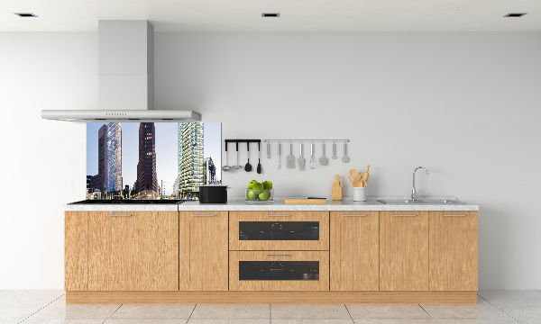 Cooker splashback Skyscrapers