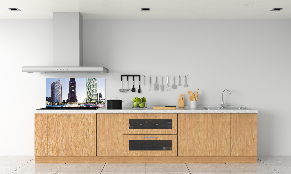 Cooker splashback Skyscrapers