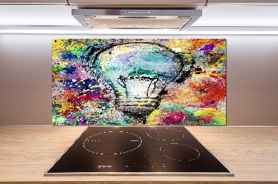 Splashback panel for kitchen Bulb