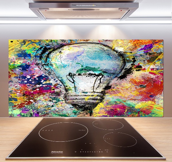 Splashback panel for kitchen Bulb