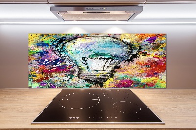 Splashback panel for kitchen Bulb