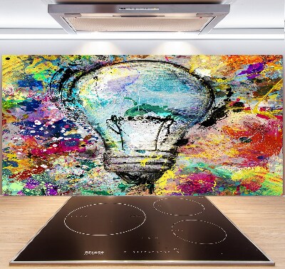 Splashback panel for kitchen Bulb