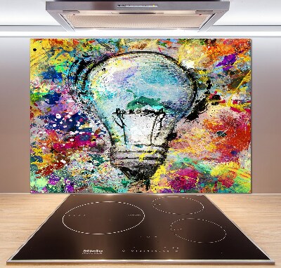 Splashback panel for kitchen Bulb