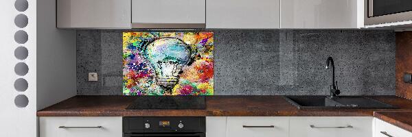 Splashback panel for kitchen Bulb