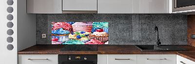 Kitchen splashback Colorful muffins