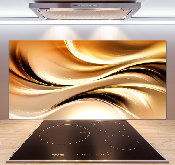 Kitchen wall panels Abstract waves