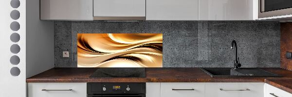 Kitchen wall panels Abstract waves