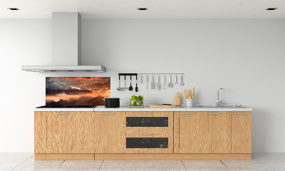 Kitchen splashback Sunset of the mountain