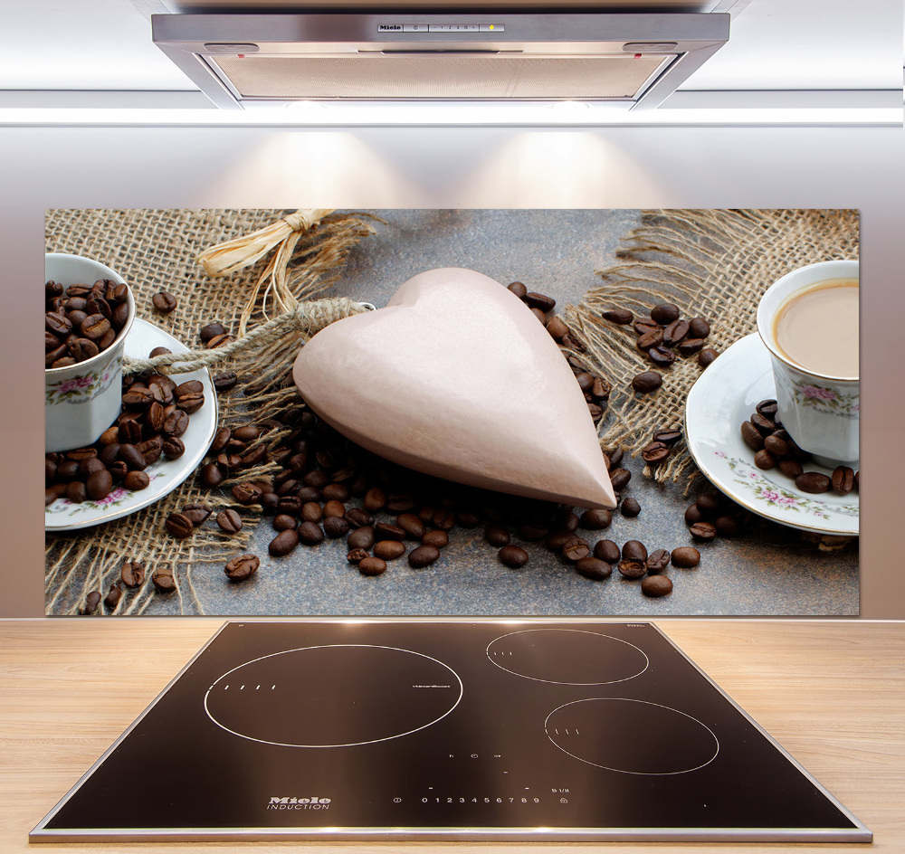 Cooker splashback Coffee with milk