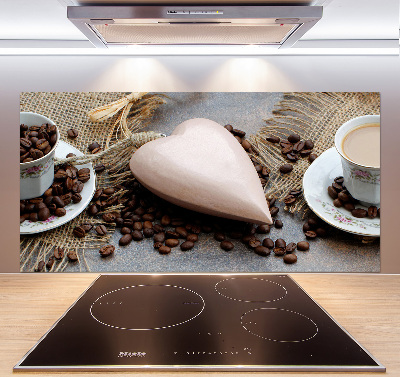 Cooker splashback Coffee with milk