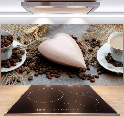 Cooker splashback Coffee with milk