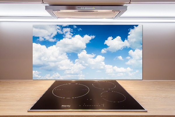 Kitchen splashback Clouds in the sky