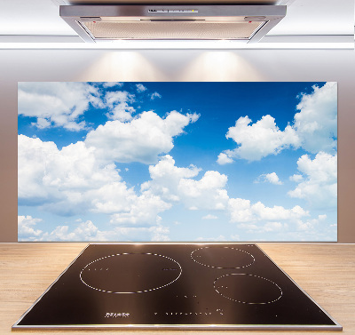 Kitchen splashback Clouds in the sky