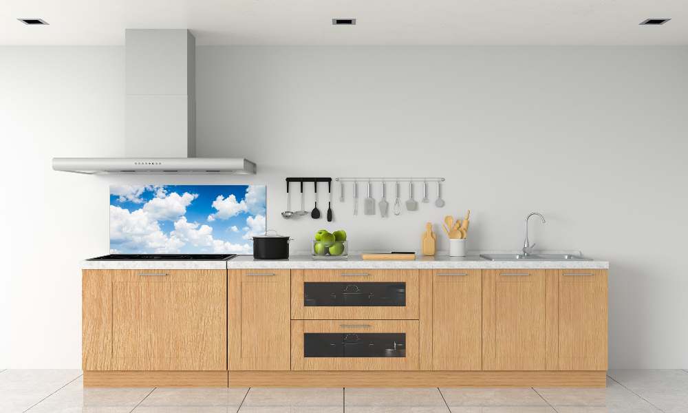 Kitchen splashback Clouds in the sky