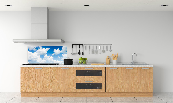 Kitchen splashback Clouds in the sky