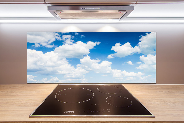 Kitchen splashback Clouds in the sky