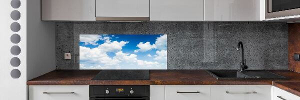 Kitchen splashback Clouds in the sky