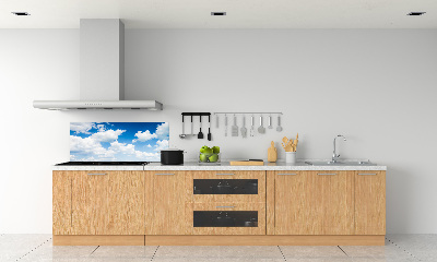 Kitchen splashback Clouds in the sky