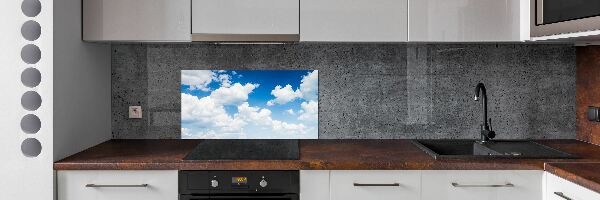 Kitchen splashback Clouds in the sky