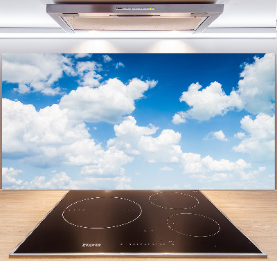 Kitchen splashback Clouds in the sky