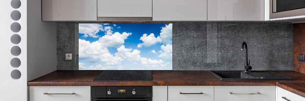 Kitchen splashback Clouds in the sky