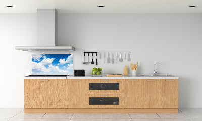 Kitchen splashback Clouds in the sky