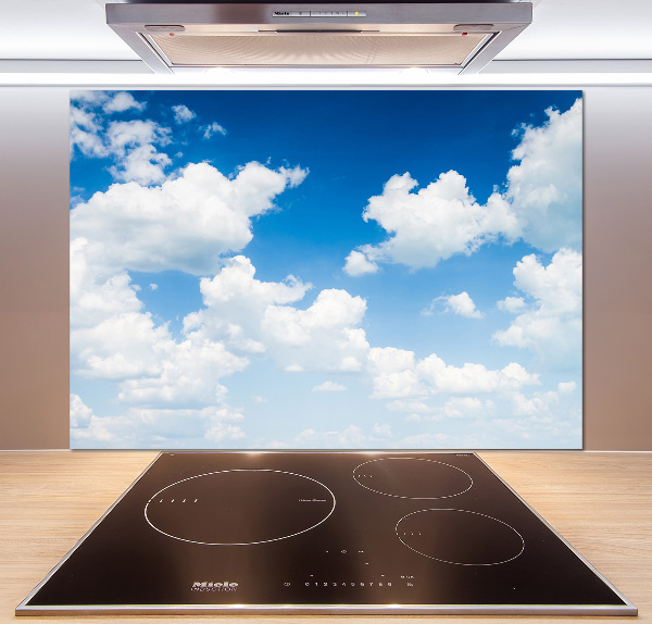 Kitchen splashback Clouds in the sky