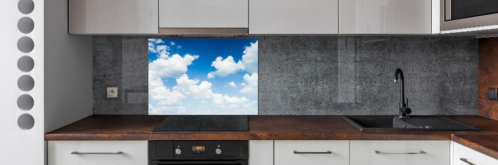 Kitchen splashback Clouds in the sky