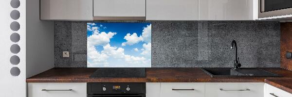 Kitchen splashback Clouds in the sky