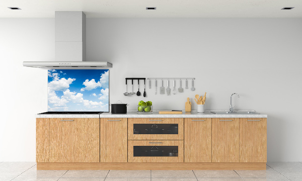 Kitchen splashback Clouds in the sky