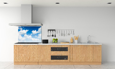 Kitchen splashback Clouds in the sky