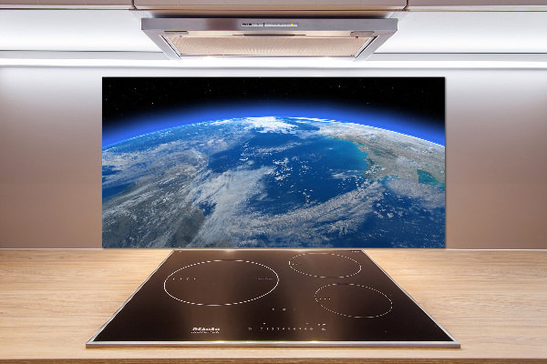 Cooker splashback Planet Earth