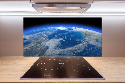 Cooker splashback Planet Earth