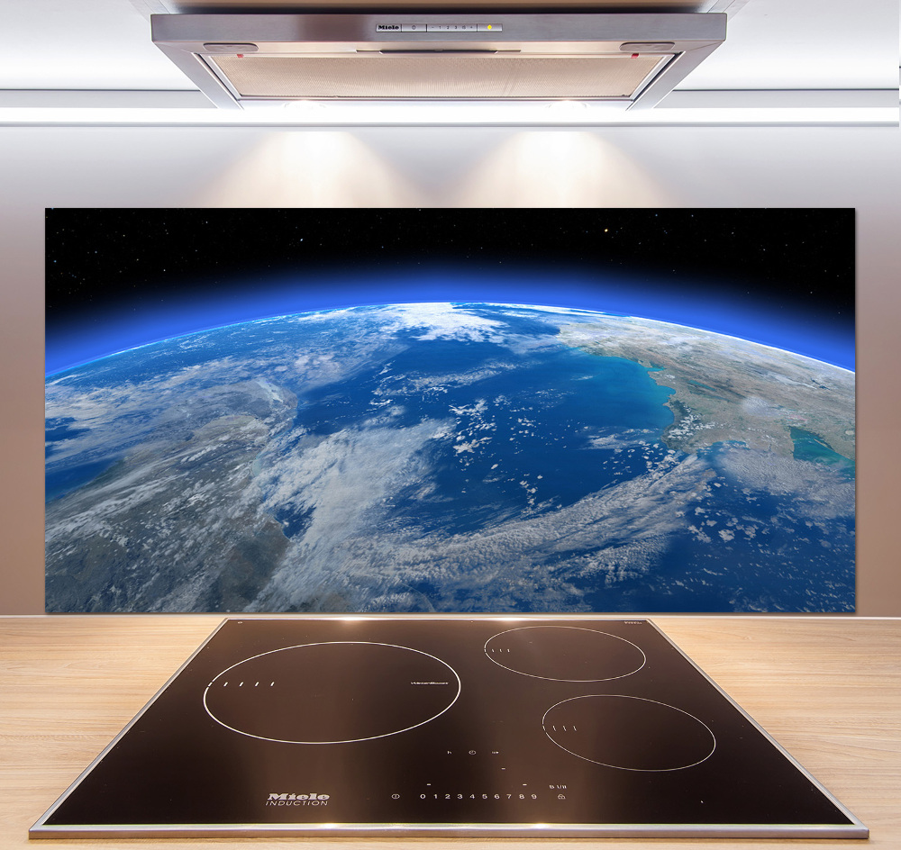 Cooker splashback Planet Earth