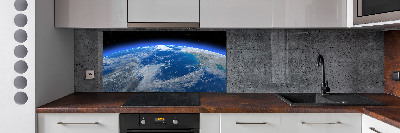 Cooker splashback Planet Earth