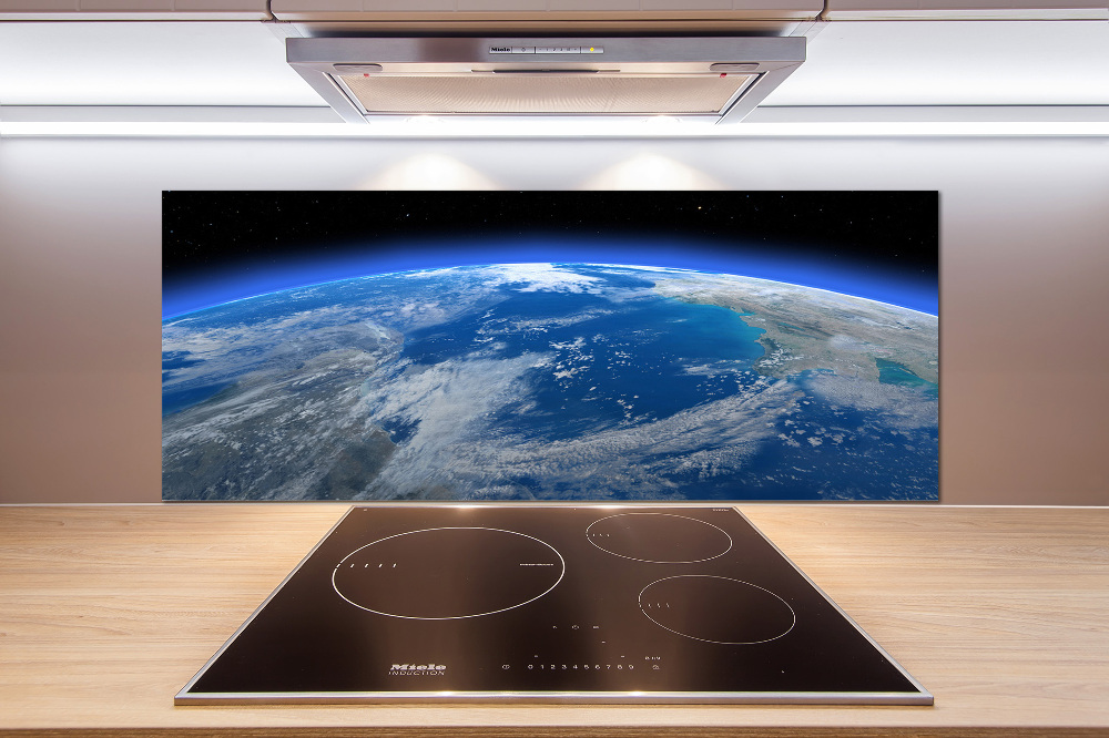 Cooker splashback Planet Earth