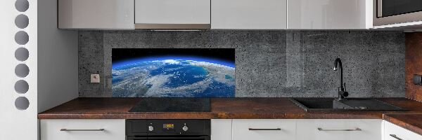 Cooker splashback Planet Earth