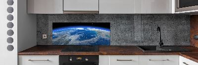 Cooker splashback Planet Earth