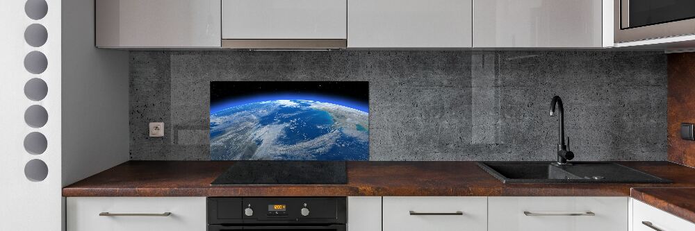 Cooker splashback Planet Earth