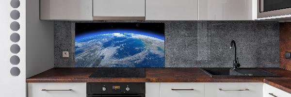 Cooker splashback Planet Earth