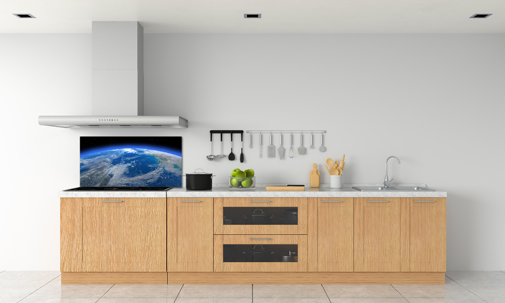 Cooker splashback Planet Earth