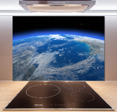 Cooker splashback Planet Earth