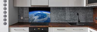 Cooker splashback Planet Earth