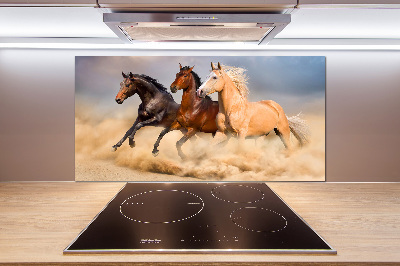 Cooker splashback Horses at gallop