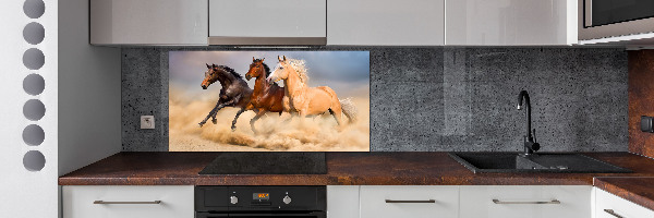 Cooker splashback Horses at gallop