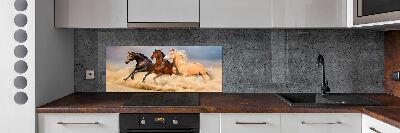 Cooker splashback Horses at gallop