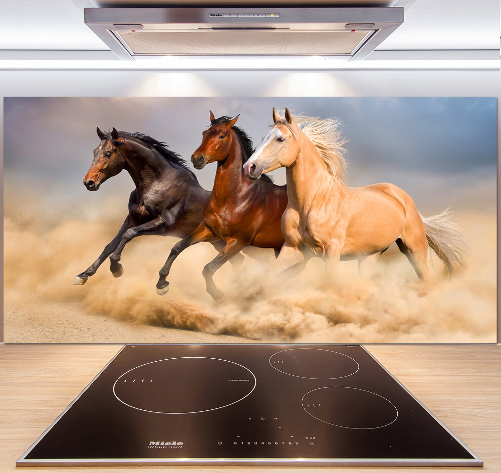 Cooker splashback Horses at gallop